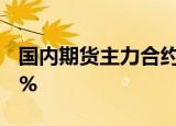 国内期货主力合约多数上涨，集运欧线涨超6%